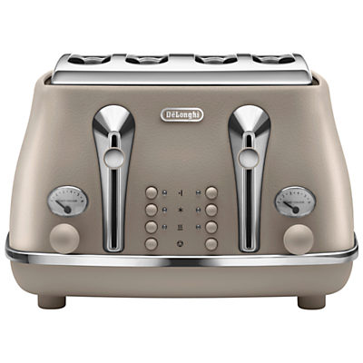 De'Longhi Elements 4-Slot Toaster Desert Beige De'Longhi Elements 4-Slot Toaster Desert Beige